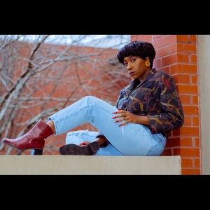 Vintage Print Blazer